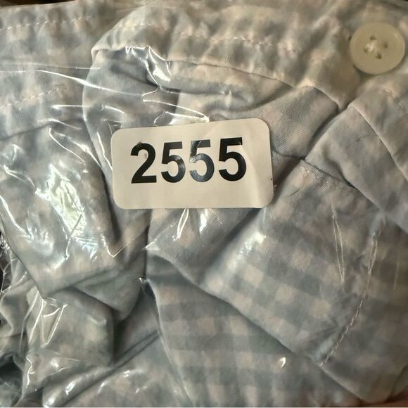 Gymboree Light Blue Checkered Button Down Shirt - Picture 4 of 4